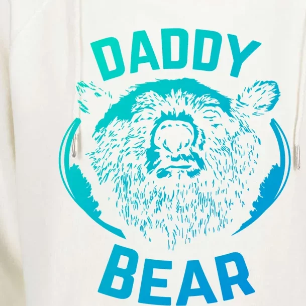 Daddy Bear Papa Bear Fathers Day New Papa Daddy Gift Womens Funnel Neck Pullover Hood