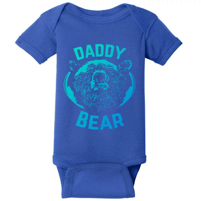 Daddy Bear Papa Bear Fathers Day New Papa Daddy Gift Baby Bodysuit