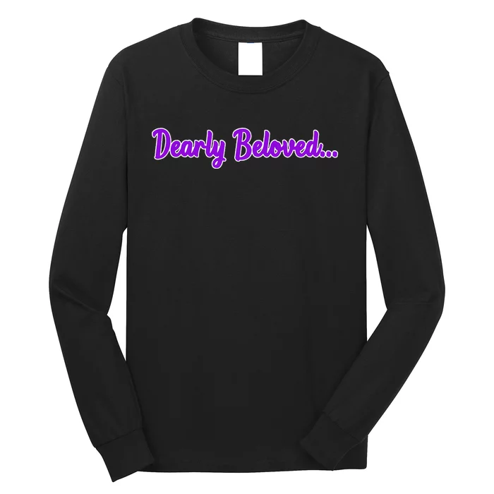 Dearly Beloved Purple 80s Retro Concert 1980S Long Sleeve Shirt