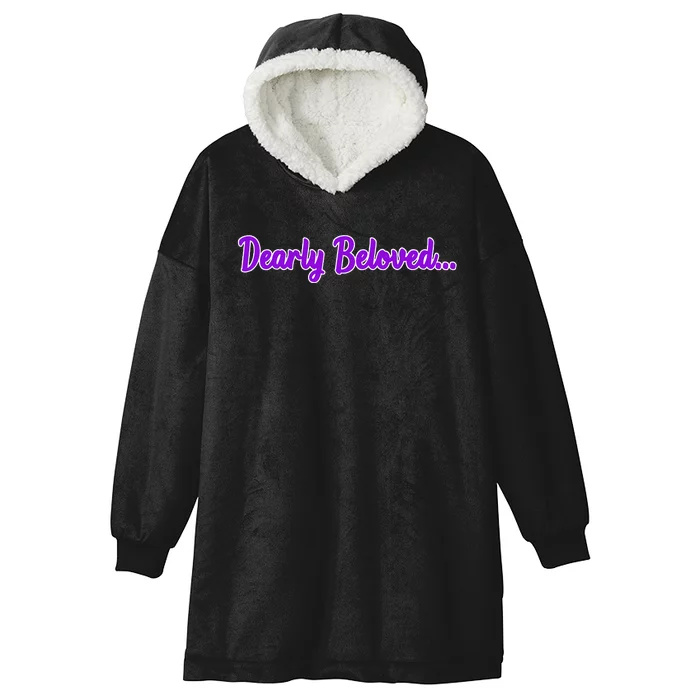 Dearly Beloved Purple 80s Retro Concert 1980S Hooded Wearable Blanket