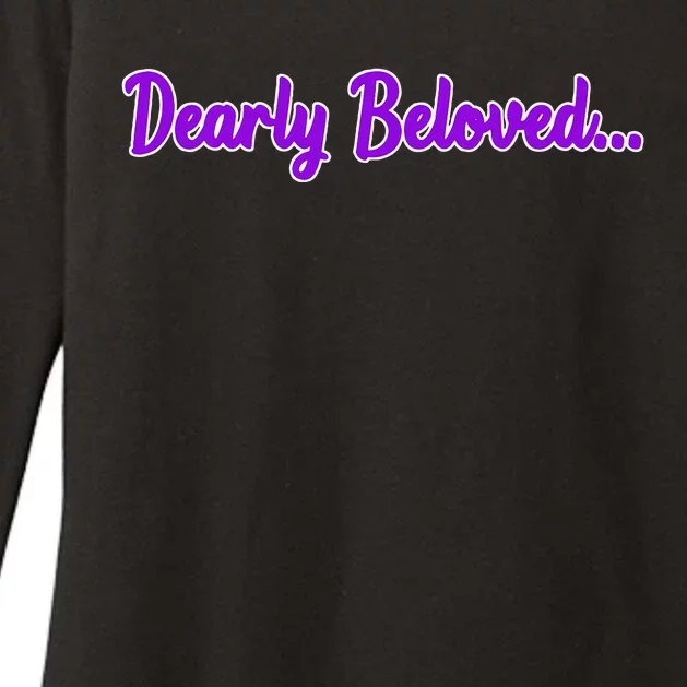 Dearly Beloved Purple 80s Retro Concert 1980S Womens CVC Long Sleeve Shirt