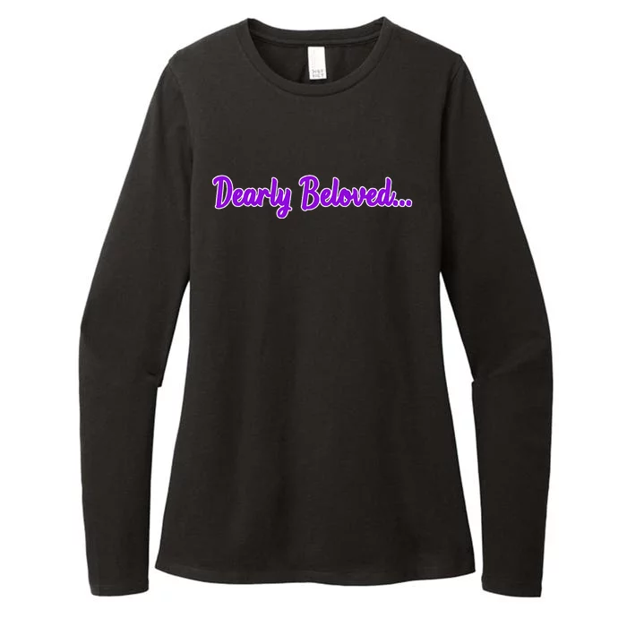 Dearly Beloved Purple 80s Retro Concert 1980S Womens CVC Long Sleeve Shirt