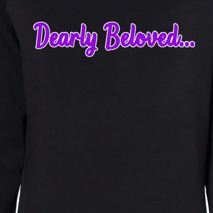 Dearly Beloved Purple 80s Retro Concert 1980S Womens California Wash Sweatshirt