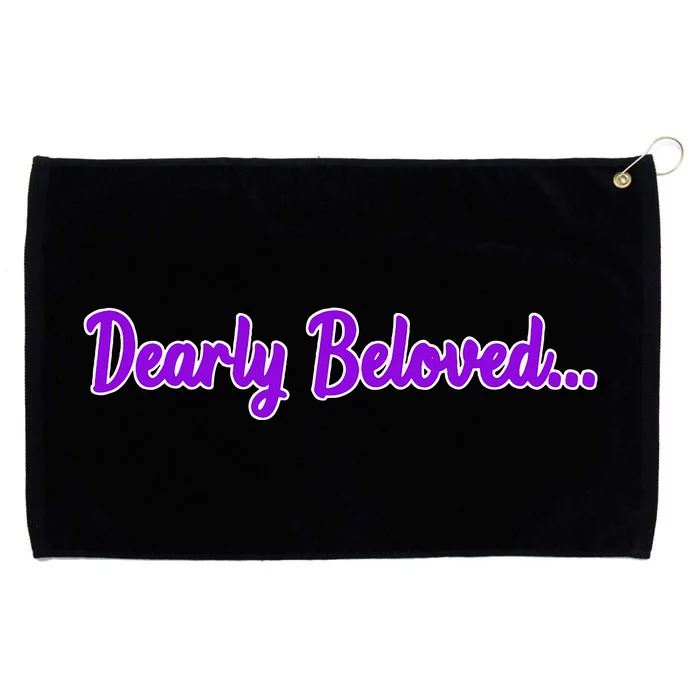 Dearly Beloved Purple 80s Retro Concert 1980S Grommeted Golf Towel