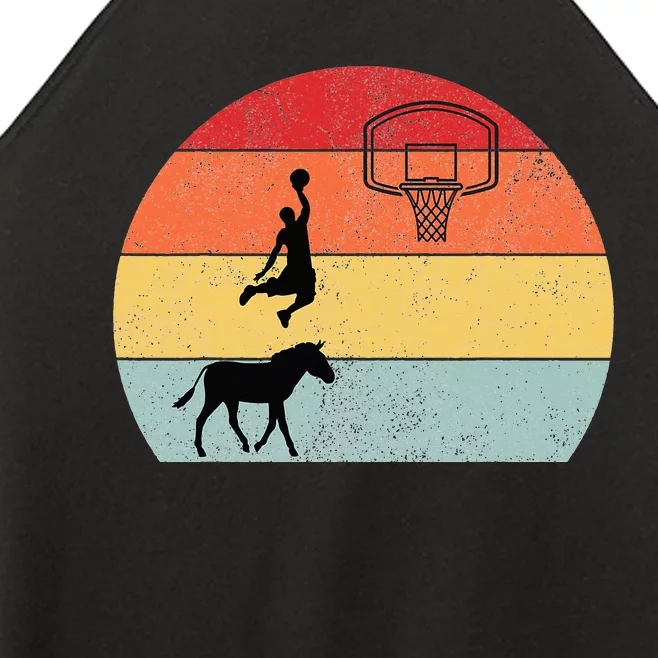 Donkey basketball Player Coach Sport ride donkey basketball Women’s Perfect Tri Rocker Tank