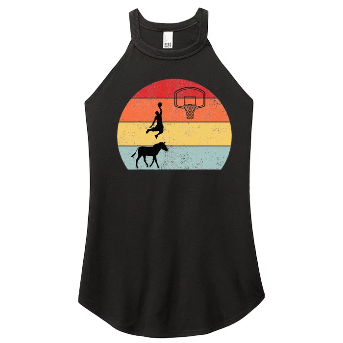 Donkey basketball Player Coach Sport ride donkey basketball Women’s Perfect Tri Rocker Tank