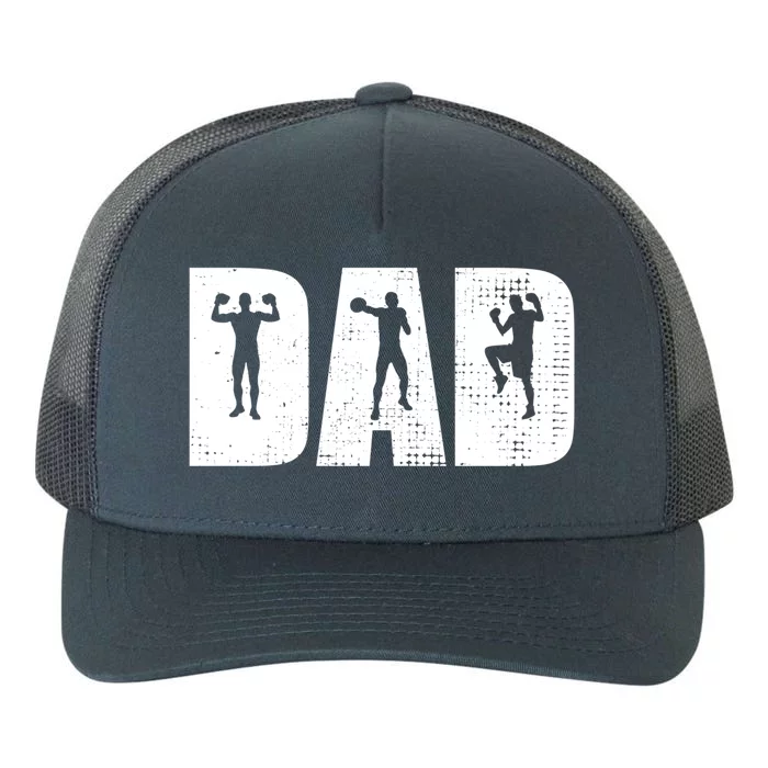 Dad Boxing Player Coach Coachting Sports Boxing For Dad Gift Yupoong Adult 5-Panel Trucker Hat