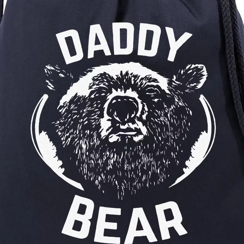 Daddy Bear PAPA Bear For Fathers Day New Papa Daddy Drawstring Bag