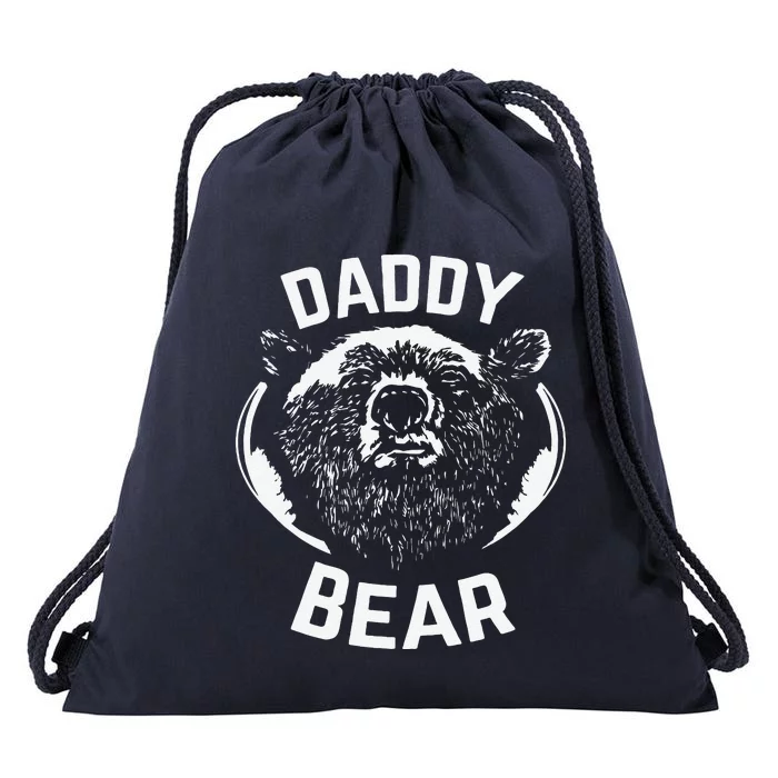 Daddy Bear PAPA Bear For Fathers Day New Papa Daddy Drawstring Bag