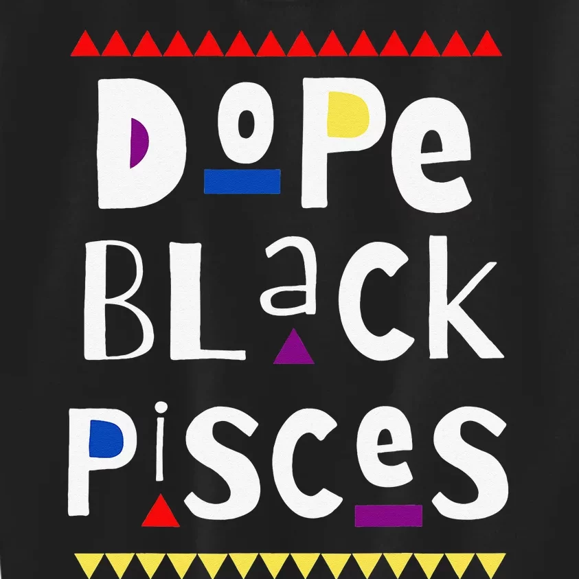 Dope Black Pisces. Kids Sweatshirt