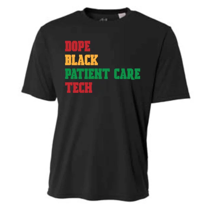 Dope Black Patient Care Tech Patient Care Technician Pct Gift Cooling Performance Crew T-Shirt