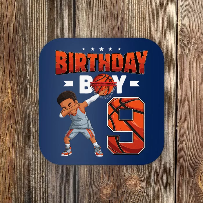 Dabbing Basketball Player 9 Years Old Boy 9th Birthday Coaster