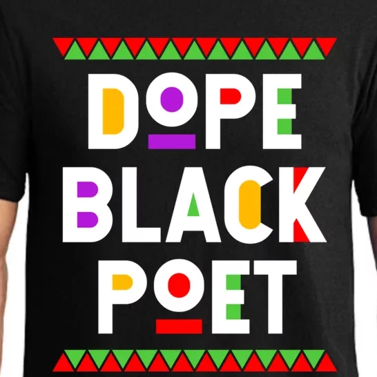 Dope Black Poet African American Job Proud Profession Meaningful Gift Pajama Set