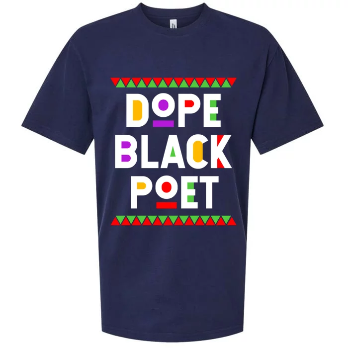 Dope Black Poet African American Job Proud Profession Meaningful Gift Sueded Cloud Jersey T-Shirt