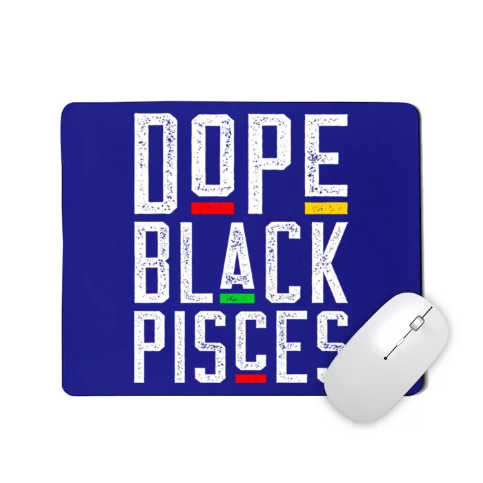 Dope Black Pisces Zodiac Sign Astrology Cool Gift Mousepad