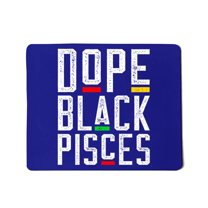 Dope Black Pisces Zodiac Sign Astrology Cool Gift Mousepad