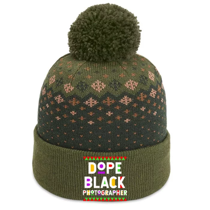 Dope Black Photographer African American Job Proud The Baniff Cuffed Pom Beanie