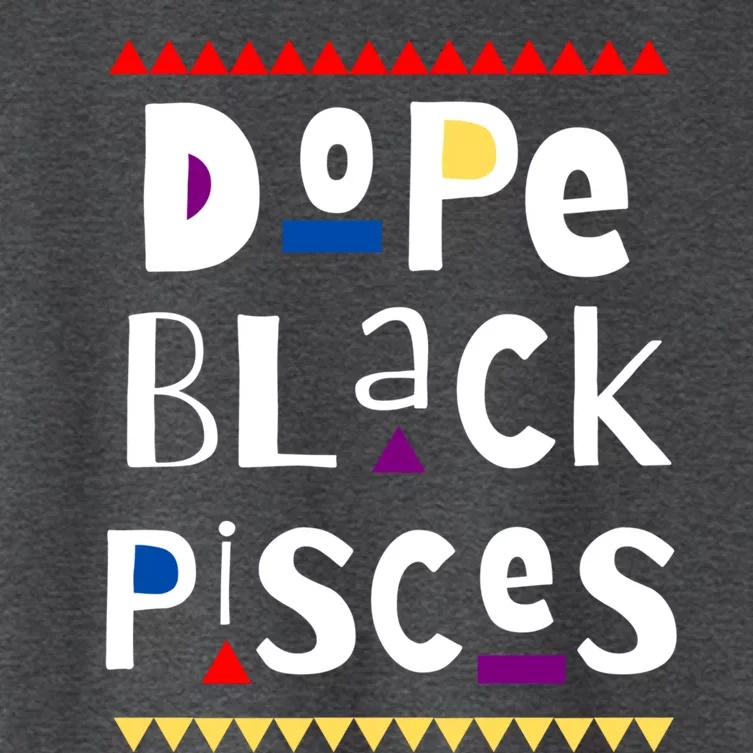 Dope Black Pisces Gift Women's Crop Top Tee