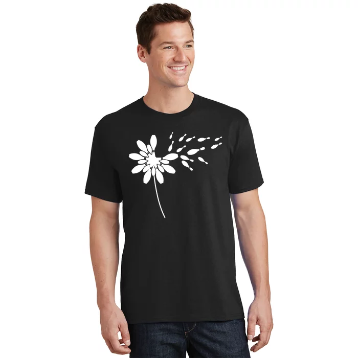 Dandelion Bowling Pin Gift For Bowling Player Bowling Gift T-Shirt