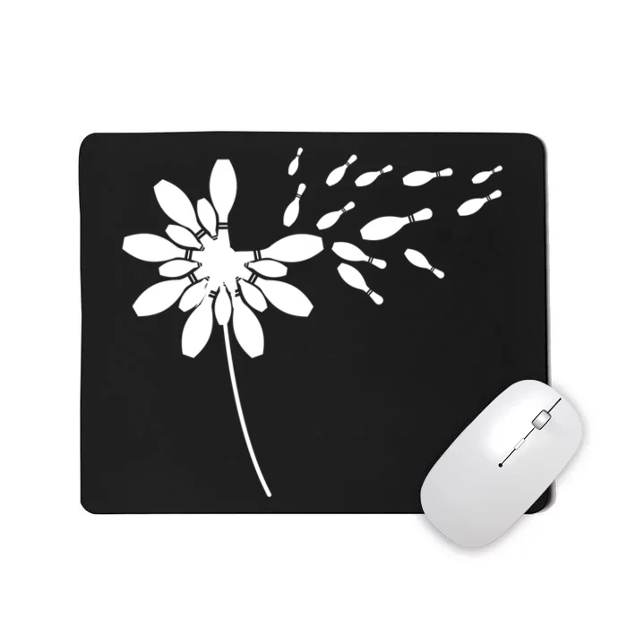 Dandelion Bowling Pin Gift For Bowling Player Bowling Gift Mousepad