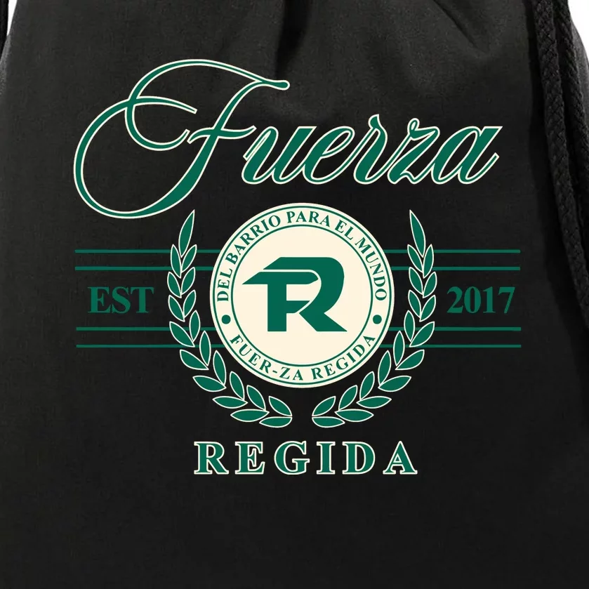 Del Barrio Para El Mundo Fuerza Regida Drawstring Bag