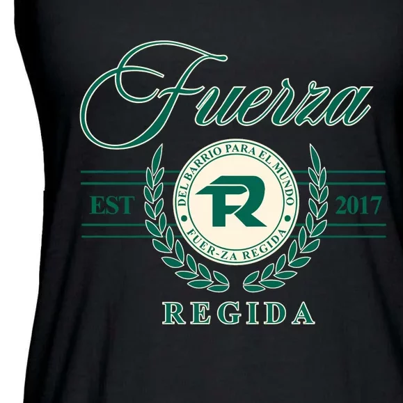 Del Barrio Para El Mundo Fuerza Regida Ladies Essential Flowy Tank