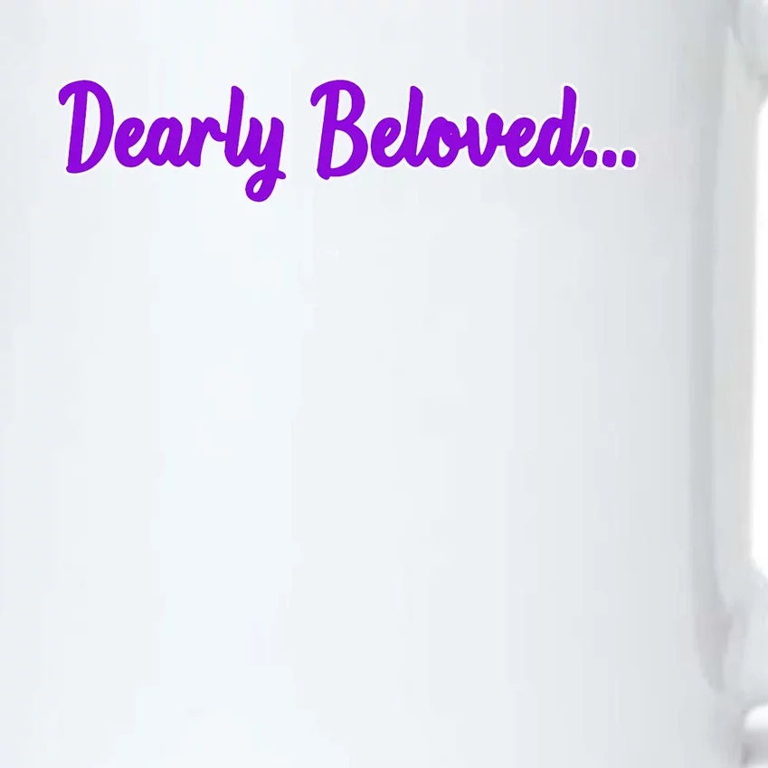 Dearly Beloved Purple 80s Retro Concert 1980S Black Color Changing Mug