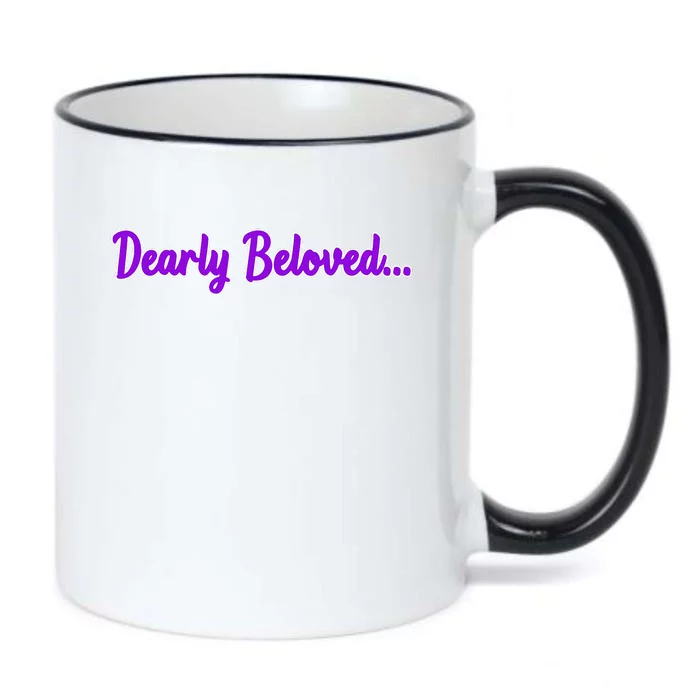 Dearly Beloved Purple 80s Retro Concert 1980S Black Color Changing Mug