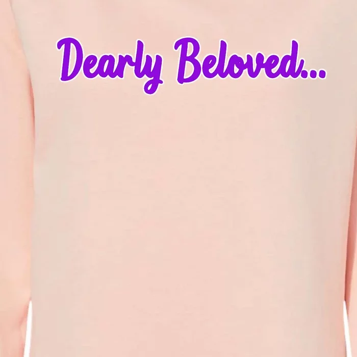 Dearly Beloved Purple 80s Retro Concert 1980S Womens California Wash Sweatshirt