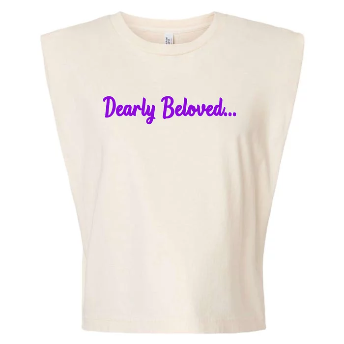 Dearly Beloved Purple 80s Retro Concert 1980S Garment-Dyed Women's Muscle Tee