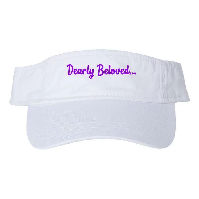 Dearly Beloved Purple 80s Retro Concert 1980S Valucap Bio-Washed Visor