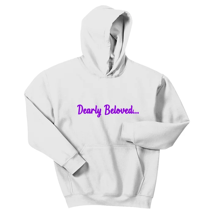 Dearly Beloved Purple 80s Retro Concert 1980S Kids Hoodie