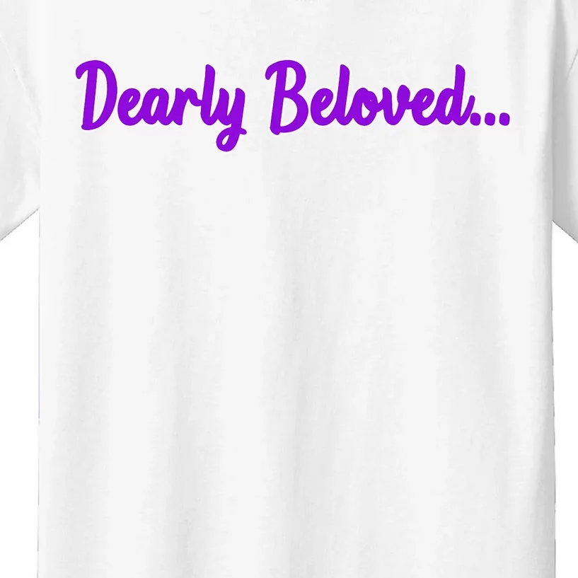 Dearly Beloved Purple 80s Retro Concert 1980S Kids T-Shirt