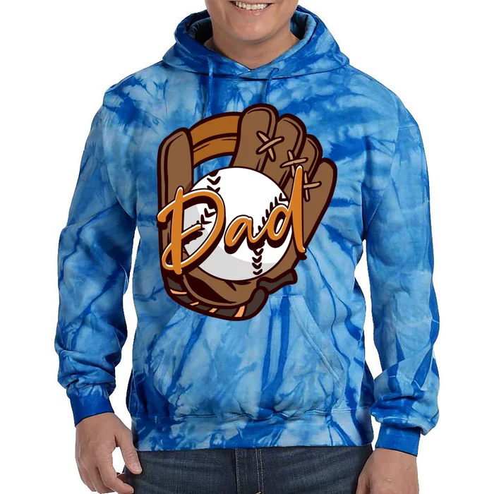 Dad Baseball Players Pitcher Father's Day Great Gift Tie Dye Hoodie