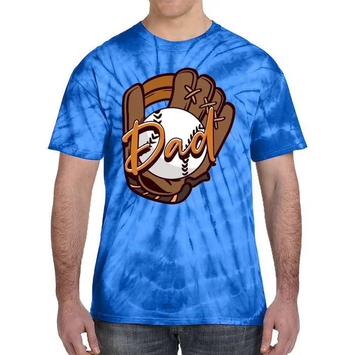 Dad Baseball Players Pitcher Father's Day Great Gift Tie-Dye T-Shirt