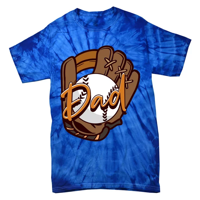 Dad Baseball Players Pitcher Father's Day Great Gift Tie-Dye T-Shirt