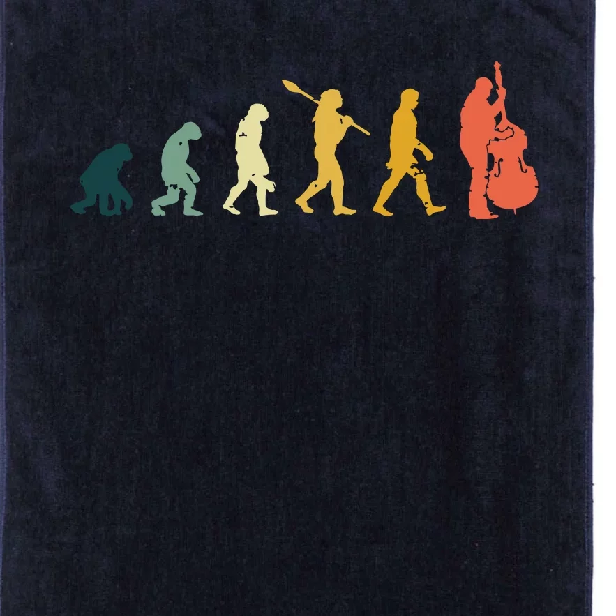 Double Bass Player Evolution Funny Music Band Gift Platinum Collection Golf Towel