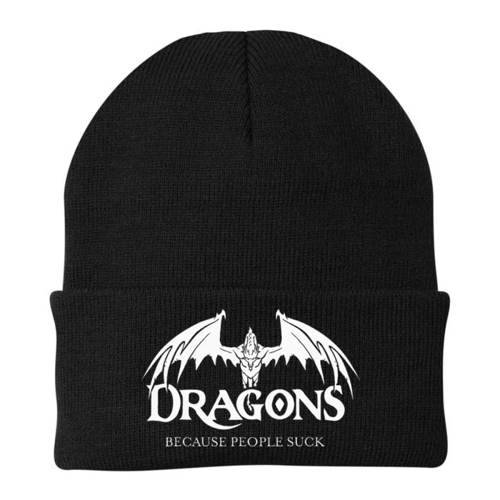 Dragons Because People Suck Dragon Lover Knit Cap Winter Beanie