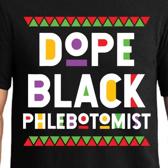 Dope Black Phlebotomist African American Job Proud Pajama Set