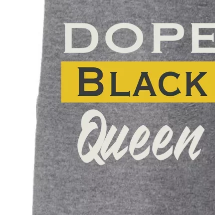 Dope Black Queen Great Gift Mother's Day Dope Black Mom Gift Doggie 3-End Fleece Hoodie