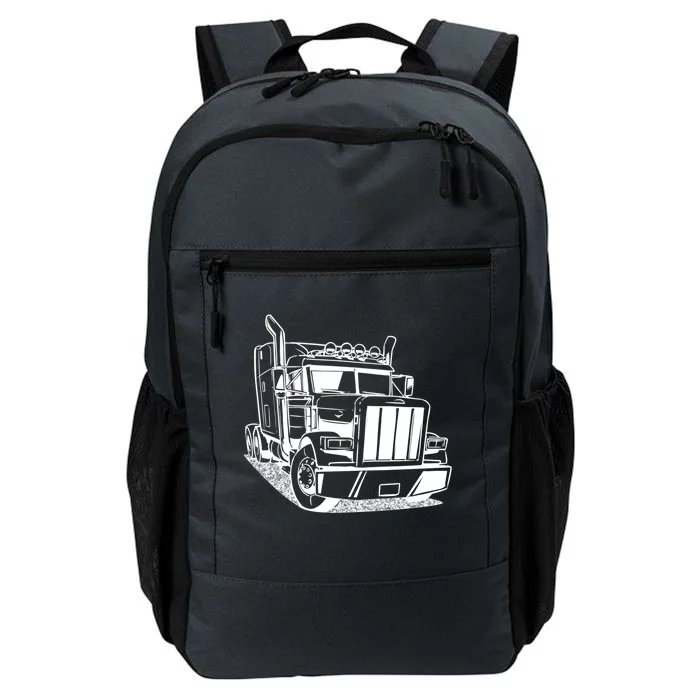 Diesel Big Rig 18 Wheeler Semi Trailer Truck Driver Trucker Gift Daily Commute Backpack