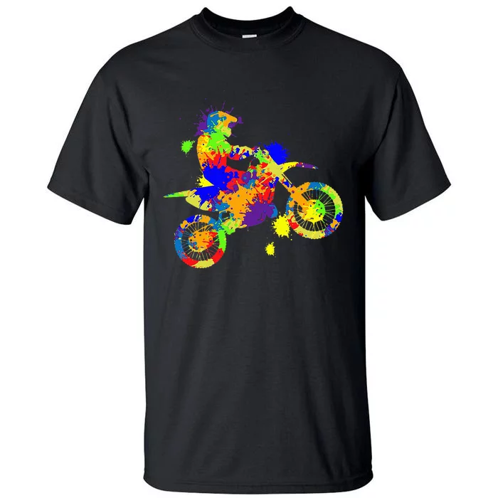 Dirt Bike Rider Motocross Enduro Dirt Biking Tall T-Shirt