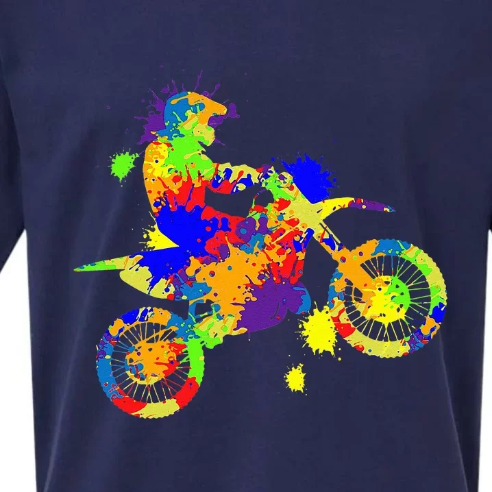 Dirt Bike Rider Motocross Enduro Dirt Biking Sueded Cloud Jersey T-Shirt