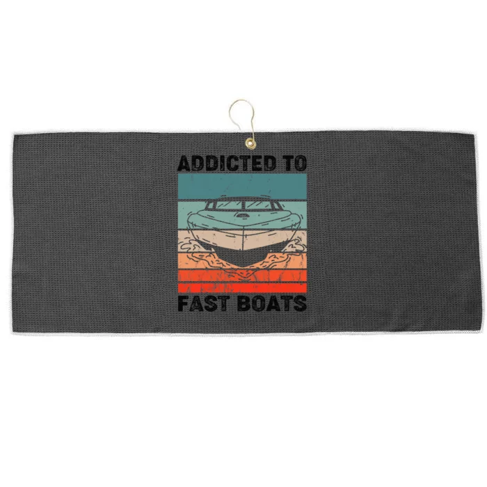 Drag Boat Racing Speedboat Racer Race Boating Motorboat Large Microfiber Waffle Golf Towel