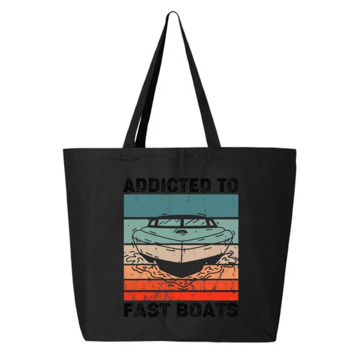 Drag Boat Racing Speedboat Racer Race Boating Motorboat 25L Jumbo Tote