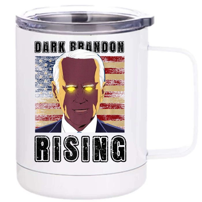 Dark Brandon Rising Meme Front & Back 12oz Stainless Steel Tumbler Cup