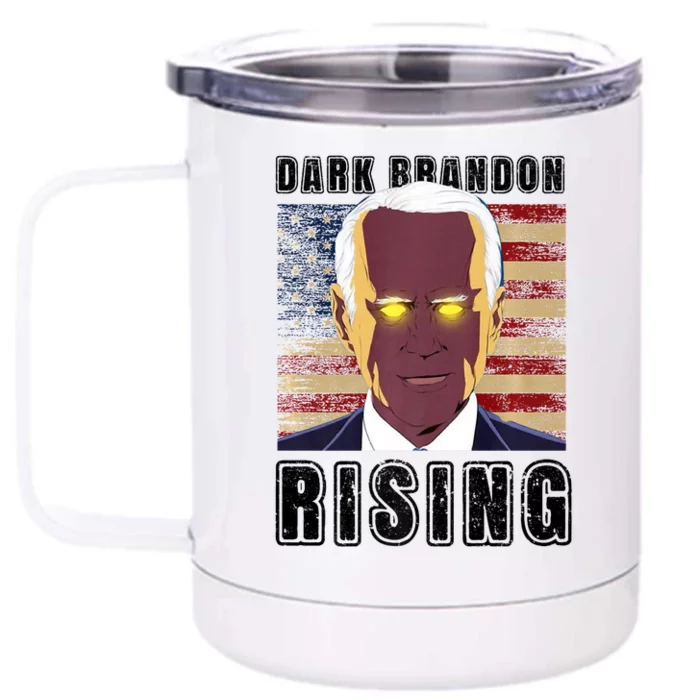 Dark Brandon Rising Meme Front & Back 12oz Stainless Steel Tumbler Cup