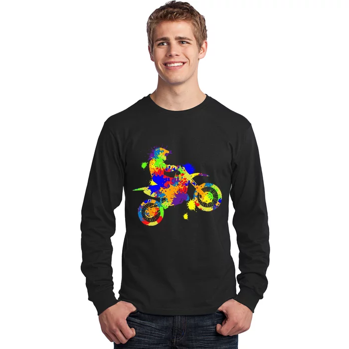 Dirt Bike Rider Motocross Enduro Dirt Biking Long Sleeve Shirt