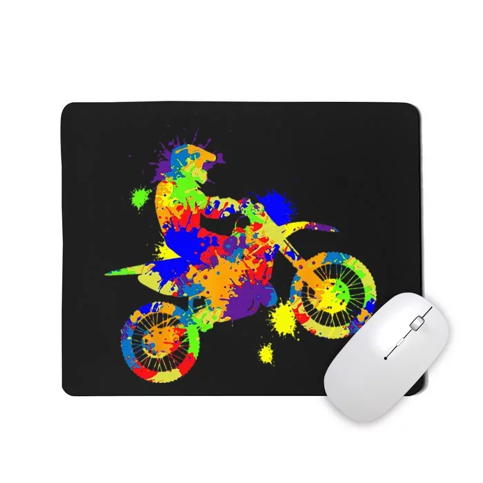 Dirt Bike Rider Motocross Enduro Dirt Biking Mousepad