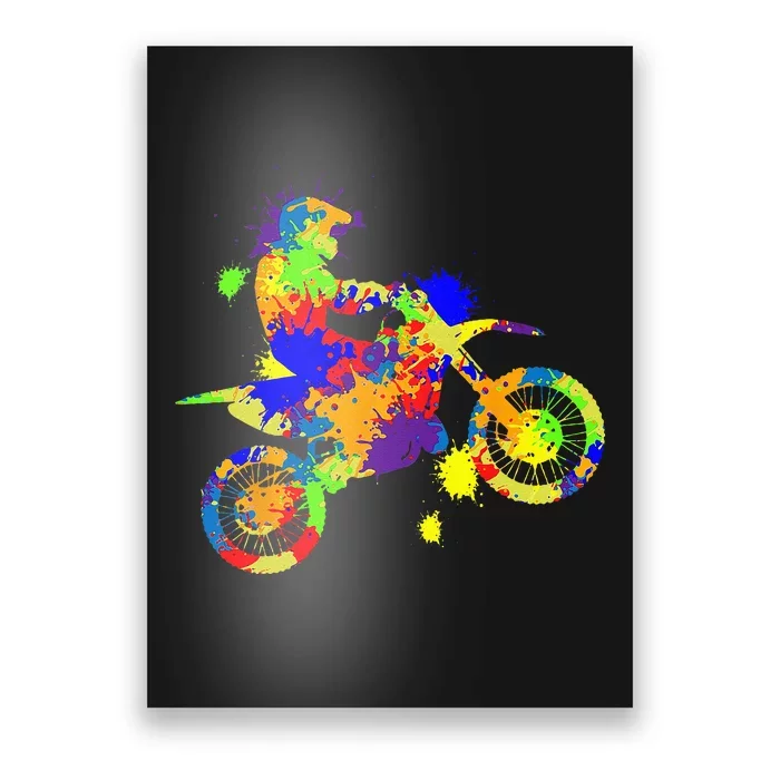 Dirt Bike Rider Motocross Enduro Dirt Biking Poster